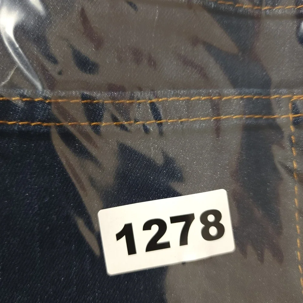 ZZVET Girls Jeans‎ Blue Denim Embroidered Flower Butterfly Accent Size 7 8